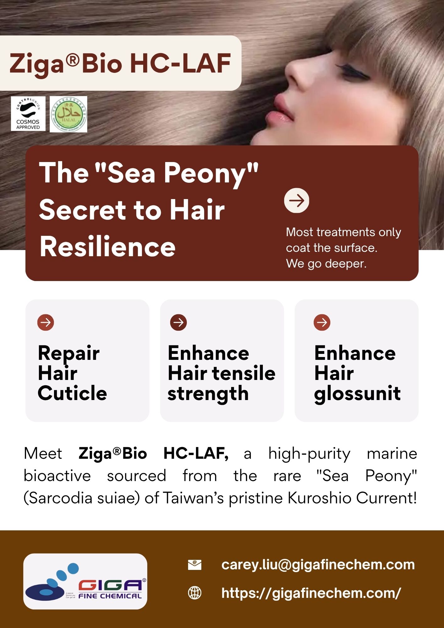 Ziga®Bio HC-LAF: Restore Your Hair’s Natural Resilience with the "Sea Peony" Secret